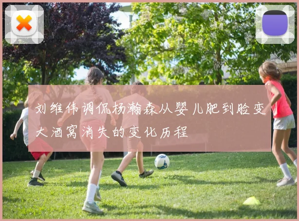 刘维伟调侃杨瀚森从婴儿肥到脸变大酒窝消失的变化历程